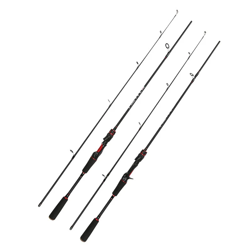 Carbon 1.8-2.4M Lure Fishing Rod W,Dragon Tail Tip for Saltwater Jigging,Bass Fishing, Fishing Rod
