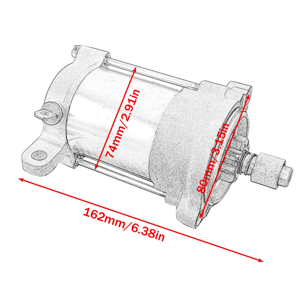 428000-8971 Anlasser für Taiga Patrul 550, Patrul 551 SWT, für KYMCO Xciting 250i, People 250, für SYM Joymax 300i – Detail 8