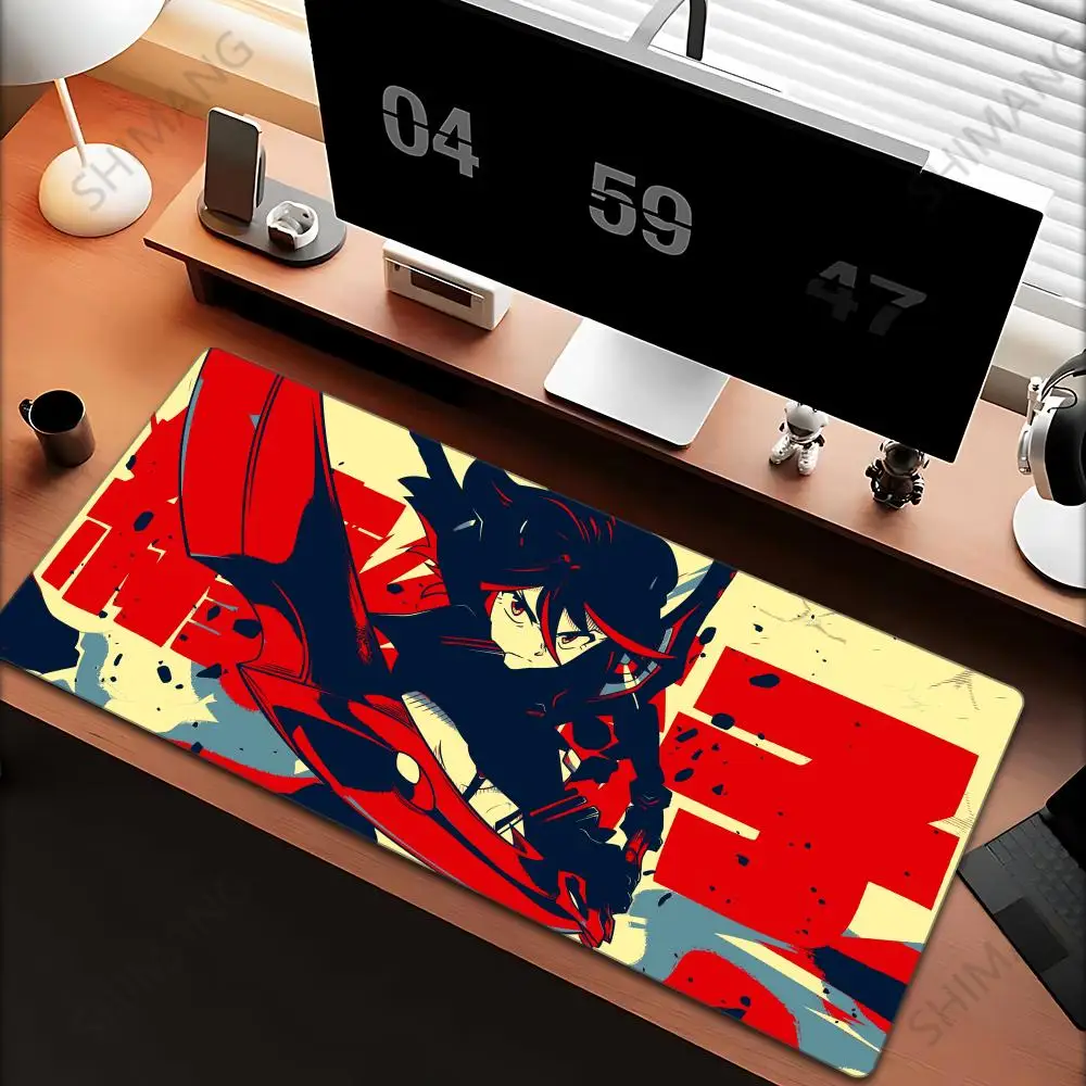 

Anime Kill La Kill Matoi Ryuuko Mouse Pad Hot Game Large Computer Gaming Mouse Pad Waterproof PU Wholesale and Leather 1000x500