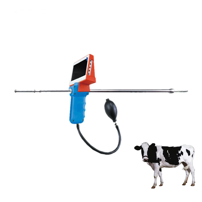 Portable LCD Visual Bovine Breeding Instrument, Digital Veterinary Artificial Insemination Equipment for Cattle