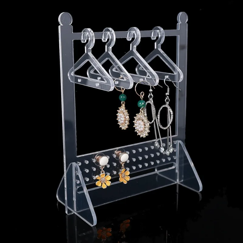 Acrylic creative jewelry rack portable key hook earring jewelry classification rack