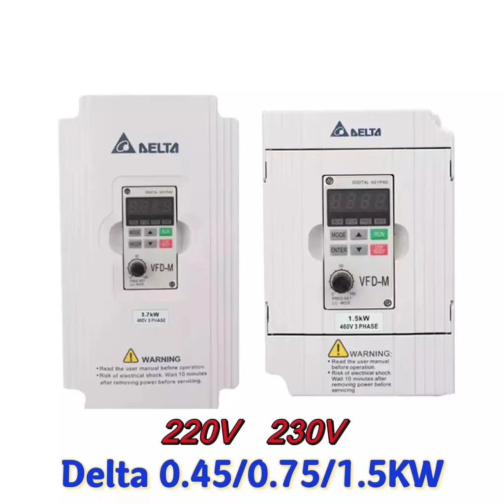 

New origina VFD-M series l VFD004M21A VFD015M21A 220V /380V 0.4KW / 0.75kw /1.5kw /2.2kw /3.7kw /5.5kwinverter