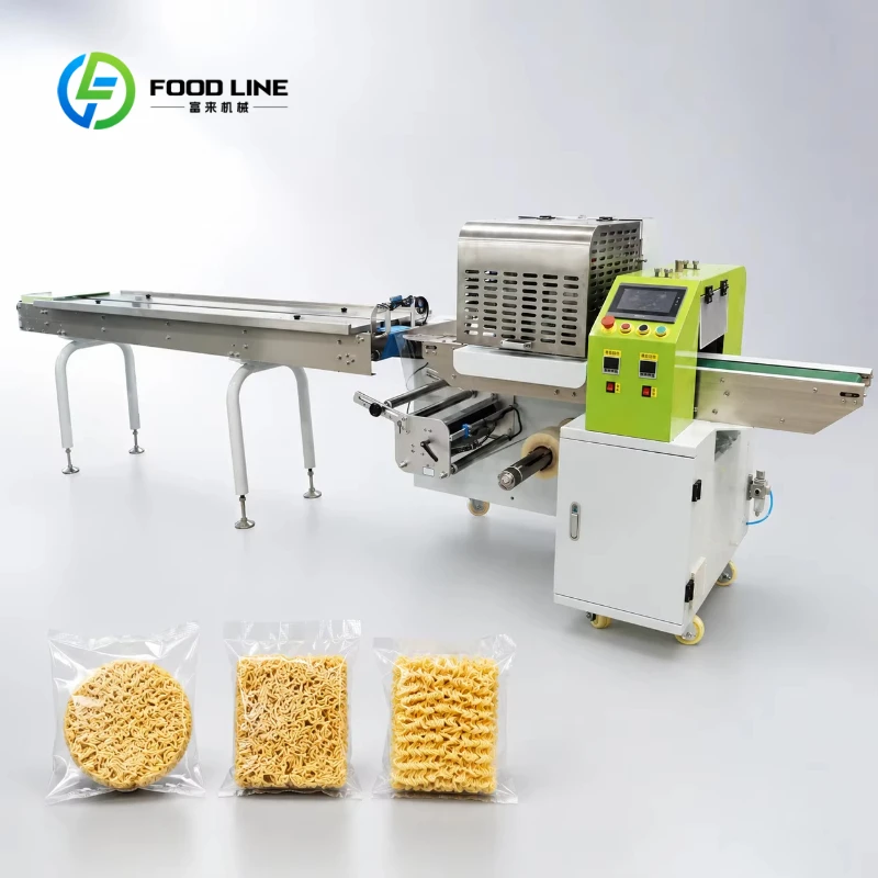 Customized Automatic Pillow Packaging Machine Instant Noodle Packaging Machine Equipment High Speed Horizontal Flow Wrapper