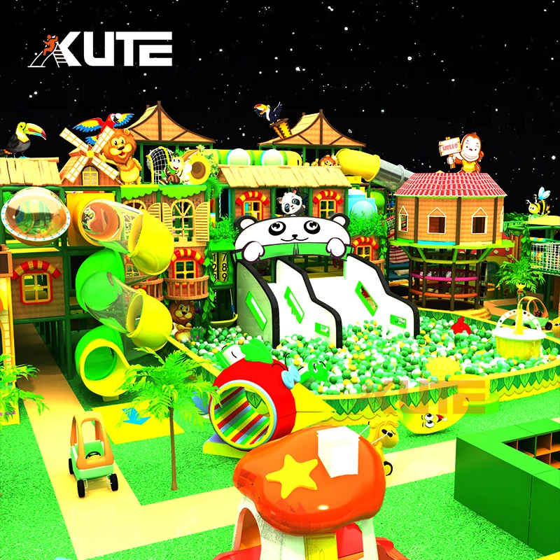 

Детское игровое оборудование в стиле джунглей на заказ, игра-лабиринт, мягкое игровое оборудование для дома, детская большая игровая площадка в помещении