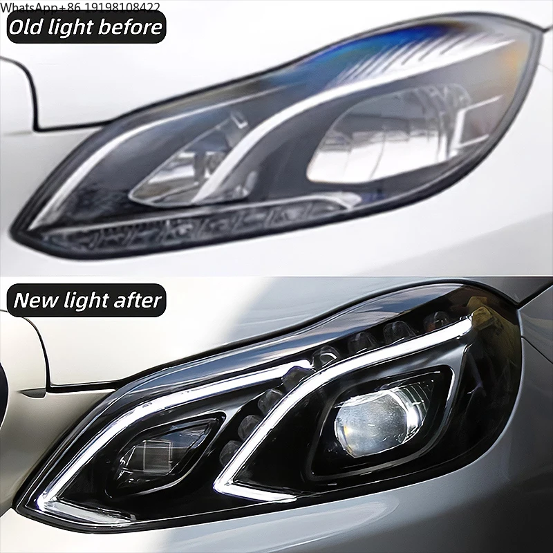 2013-2016 Benz W212 LED Headlights E200 E300 DRL Turn Signal High Beam Angel Eye Auto Accessories New Condition 36W