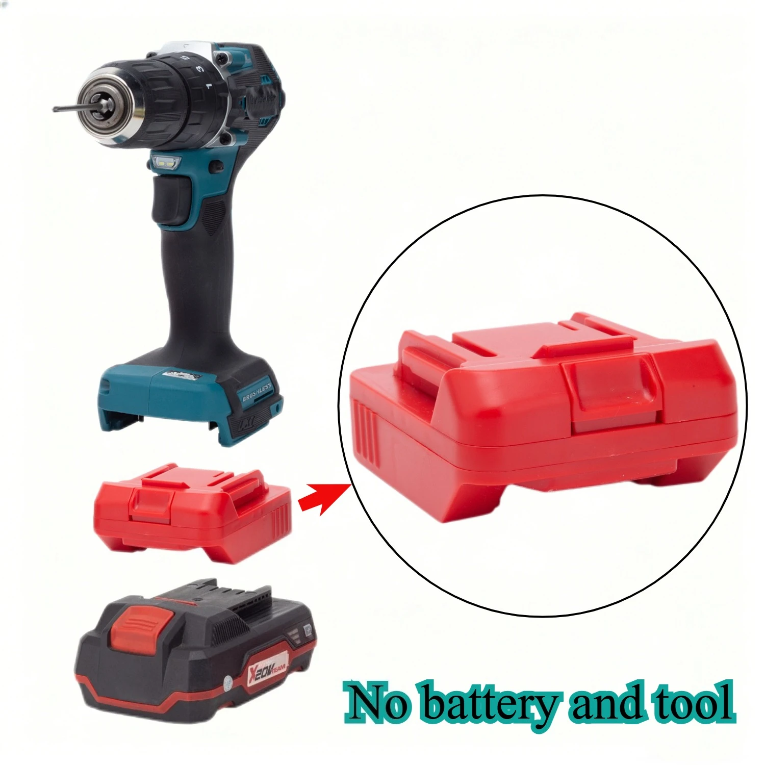Power Tool Accessories For Lidl Parkside X20V Li-Ion Battery To for Makita 18V Li-Ion Tool…