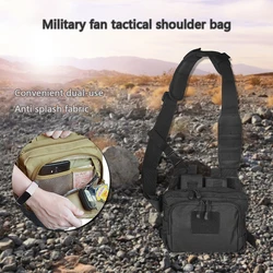 Tactical 2 Banger Bag Messenger Range Bags Carryall AR M4 Magazine Pouch Crossbody Shooting Hunting Gear Nylon Pistol Glock Bag