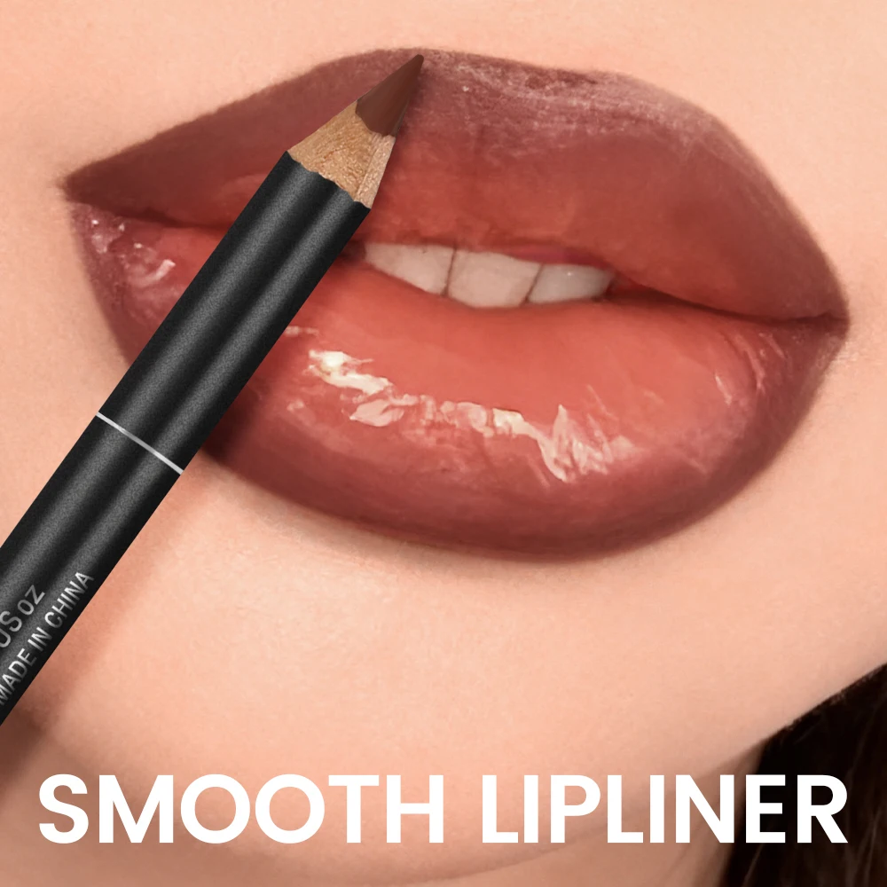 2Pcs Lip Definer & Plumping Lip Gloss Duo All-in-one Defined Voluminous Daily Lip Makeup Set