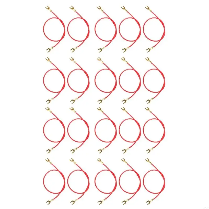 ชุดคลิป u2je ของ U2je 20 ส้อมนำสายทดสอบสายทดสอบนำสายนำสำหรับห้องปฏิบัติการ