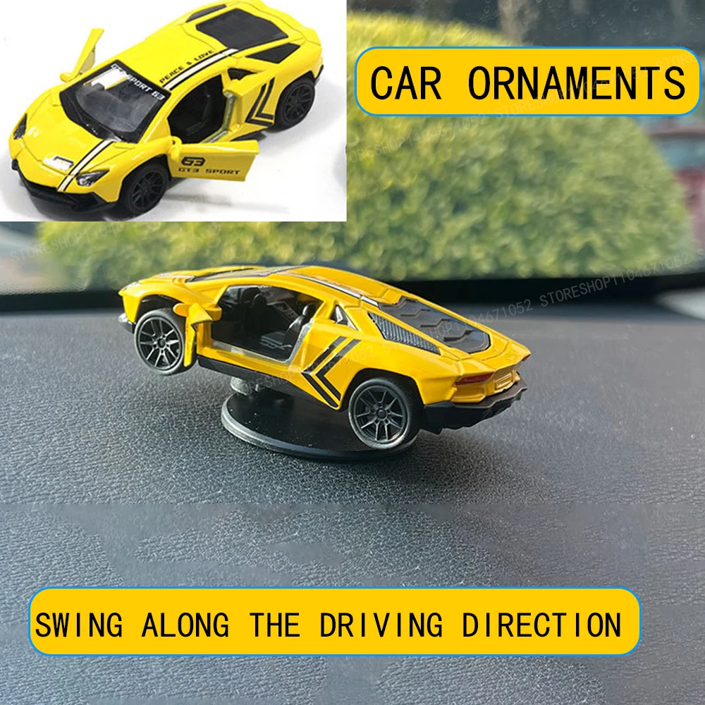 

Car For Sports Car Drift Rotating Ornaments Auto Dashboard Turning Racing Model Deco Car individuality Center Console Decoration