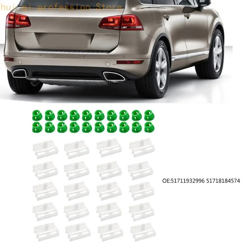 40er-Pack 51718184574 Lose Zierleisten-Ersatzclips-Set für Seitenschwellerleistenbefestigung H8WE – Detail 9