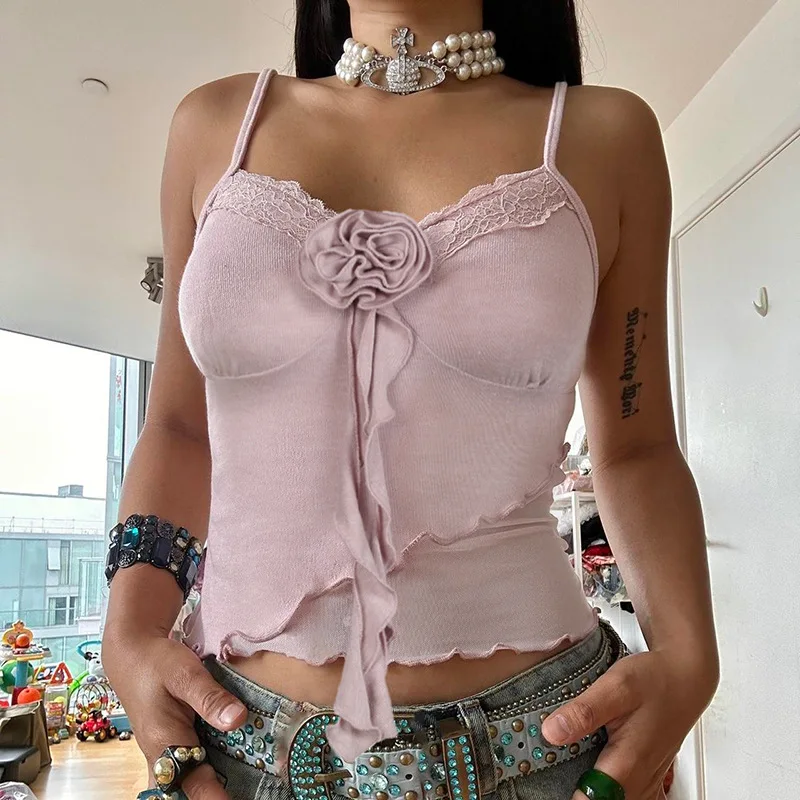 

Sexy Women Crop Tops Hot Sale Slim Knitted Bralette Vest Sleeveless Breathable Neck Crop Top Lady