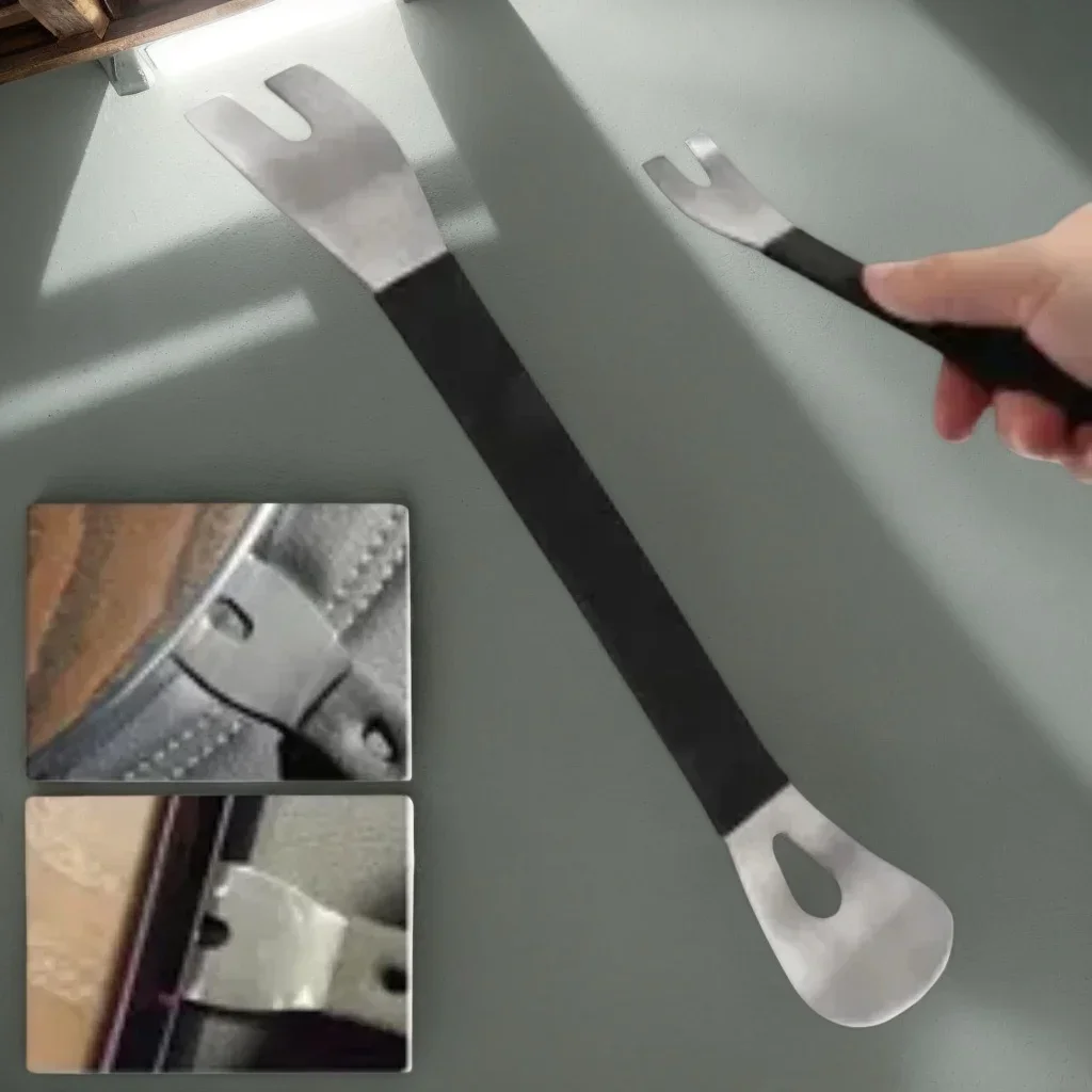 

​​Stainless Steel Car Audio Disassembly Tool - Pry Clip Rocker Bar for Door Panel & Interior Removal​​