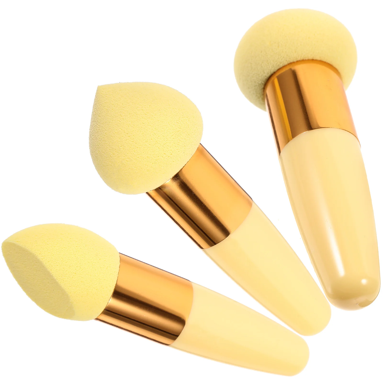 

3 Pcs Mushroom Beauty Pencil Supple Makeup Sponge Wet Dry Pens Female Sponges Supplies Gadget Brush Applicator Tool