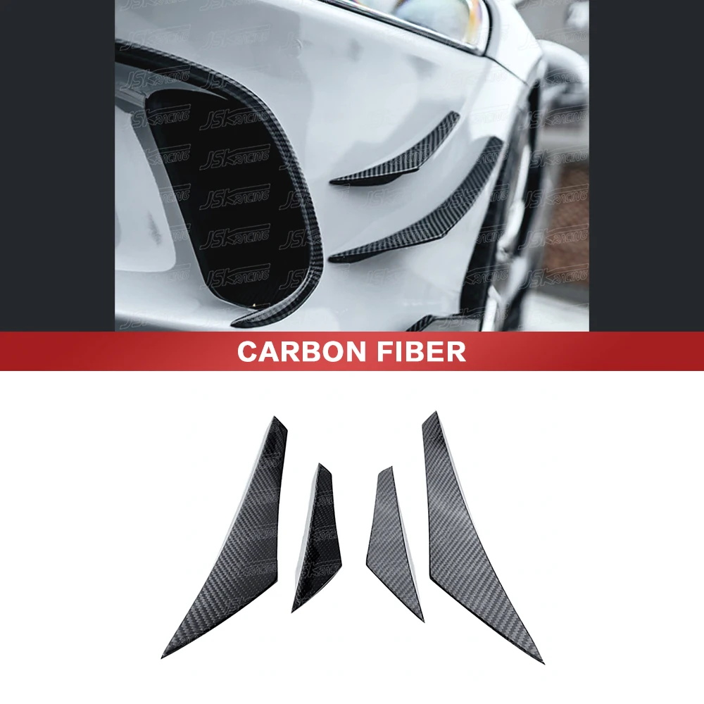 

P Style Dry Carbon Fiber Front Bumper Canards For Mclaren Gt 2019-2022