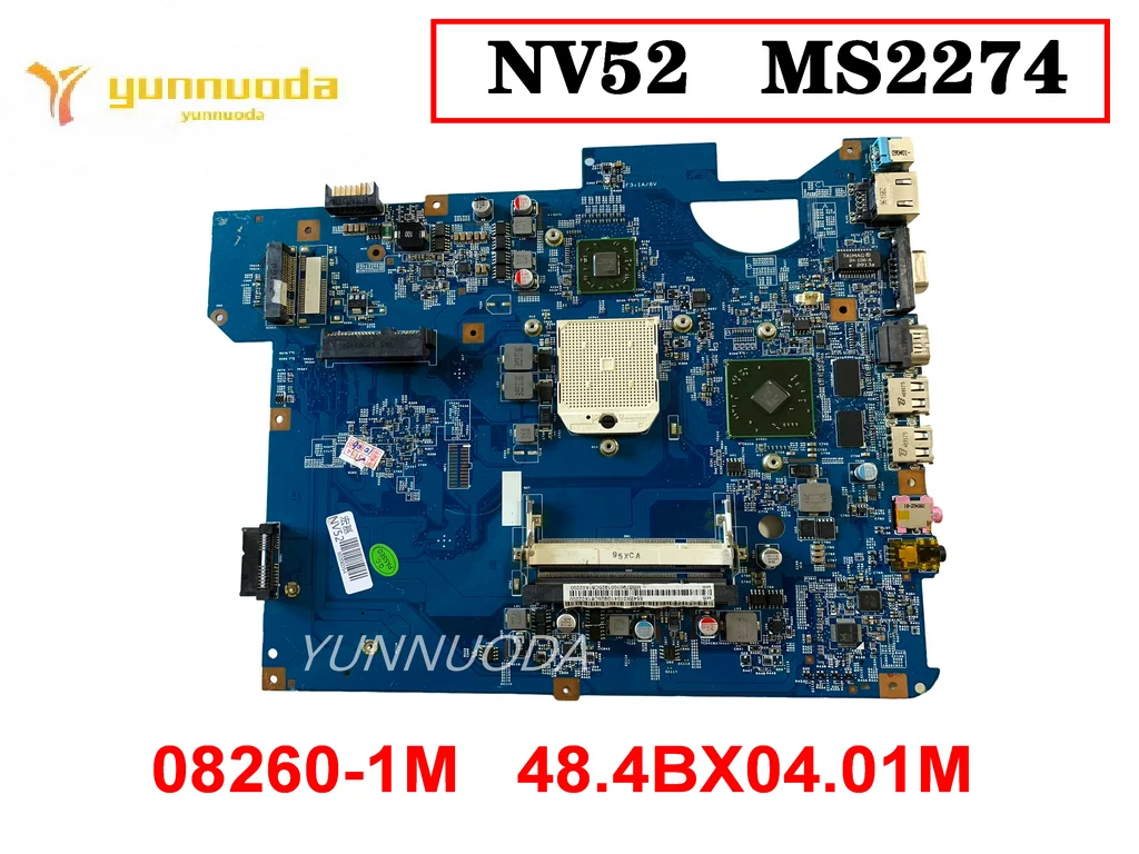 

Original For ACER GATEWAY NV52 MS2274 Laptop motherboard MBWDJ01001 SJV50-PU 08260-1M 48.4BX04.01M ddr2 Tested Good Free Ship