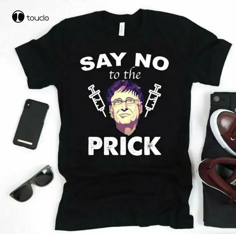 Say No To The Prick - No To Bill No To Mr Gate Classic Black T-Shirt