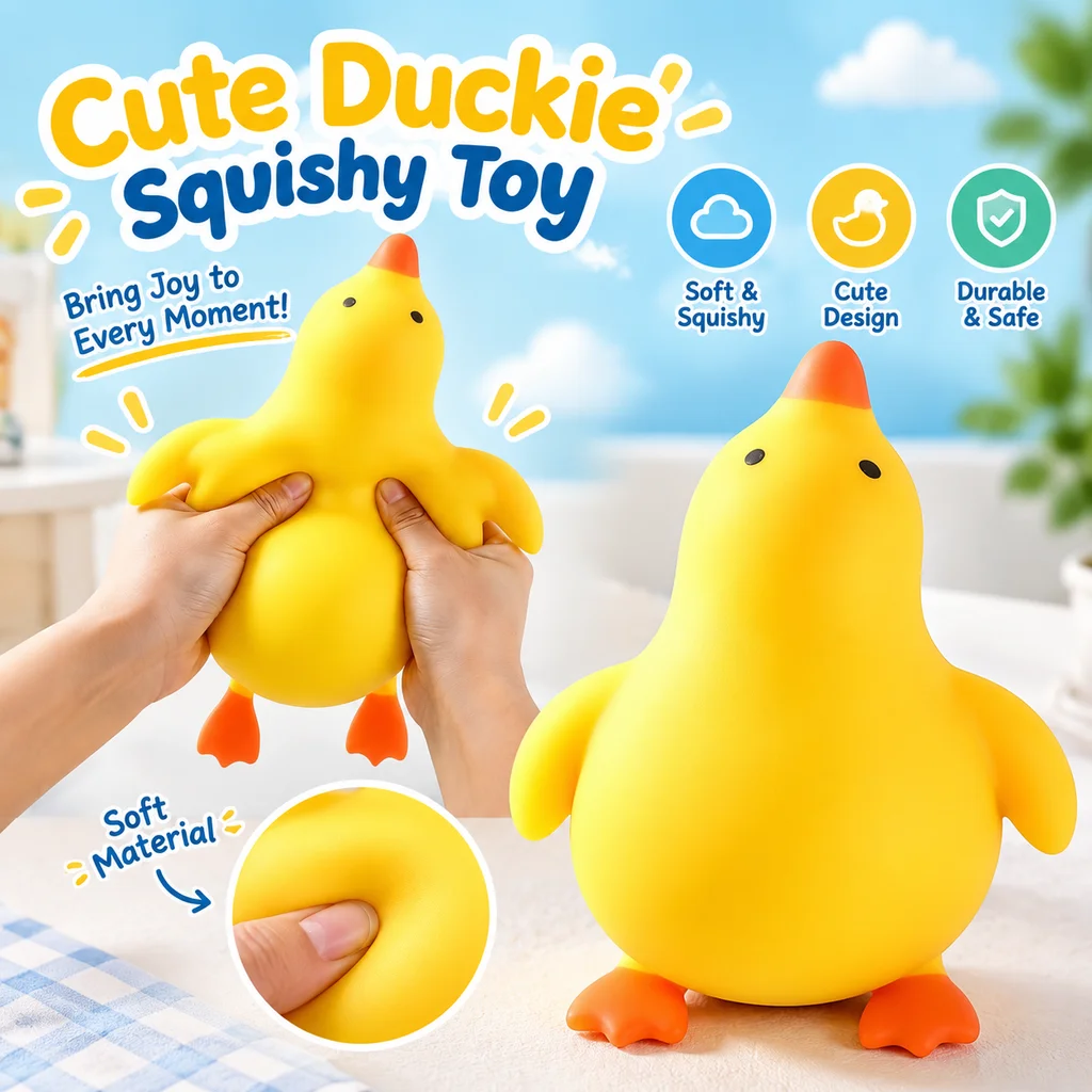 Squishy Antistress Fidget Toy Cute Duck Goose Animals Stretch Decompression Vent Toy for Kids Adults Friends Best Gift