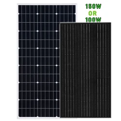 XINPUGUANG 150W Solar Panel OR 100W solar energy Charge 12 volt 24V Battery China fotovoltaico Charger Home Roof Car Boat Fence