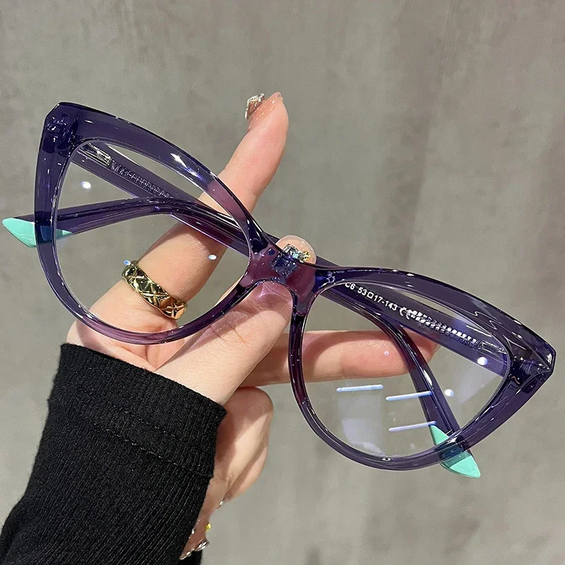 

OKH Women Cat Eye Prescription Optical Glasses Frame Photochromic Progressive Multifocal Reading Glasses Customizable Eyewear