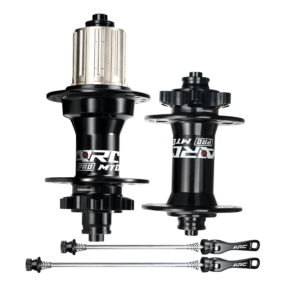 

MT-001F/R Pro 32h electric bicycle wheel hub ARC 2026 new black alloy mountain bike bearing wheel hub, quick release