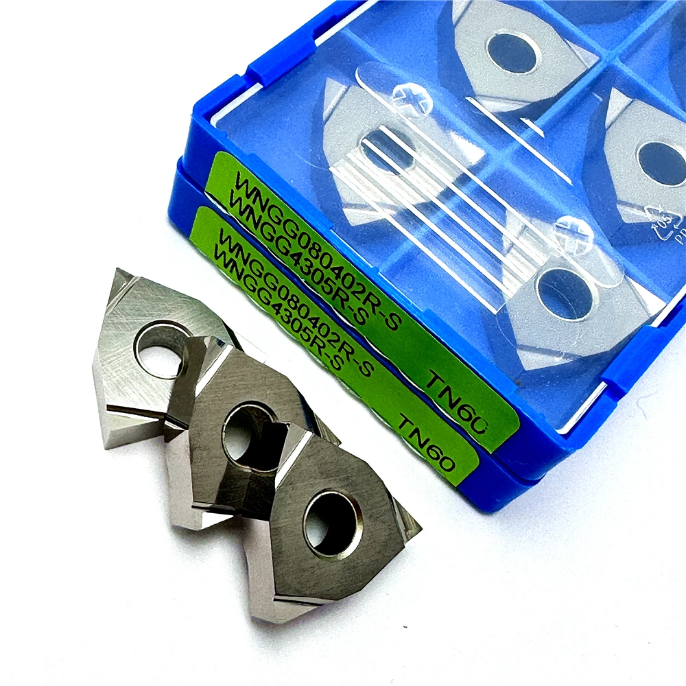 WNGG080402 WNGG080404R-C/R-S TN60 Utensile per tornitura in ceramica metallica Lavorazione dell'acciaio Utensile da taglio per tornitura esterna di alta qualità CNC