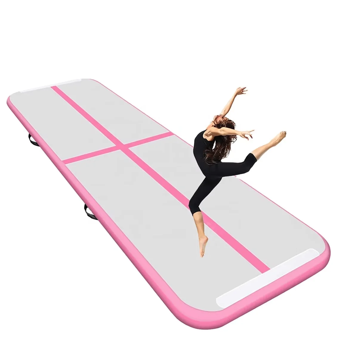 Benutzerdefinierte 4/5/6 m Gymnastikmatten Aufblasbare Air Track Yoga Matte Training Gymnastik Tumble Airtrack Gymnastik Air Floor für Kinder