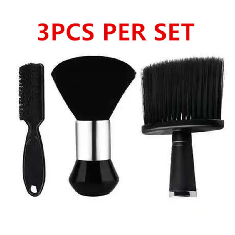 3 Pcs set Retro Oil Brush Men Beard Brush Hair Detangling Brush Portable Beard Brush Knuckle Men Barber Grooming Beard Brush
