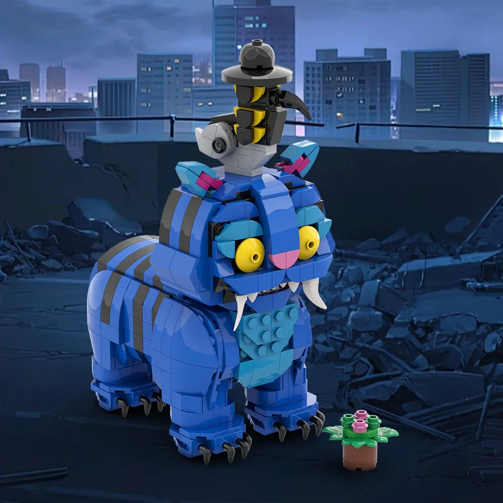

MOC Demon Hunters Lion Crow Bricks Model K-POP Demon Hunters Creative Lion Crow Building Blocks Assembly Toys Children DIY Gifts