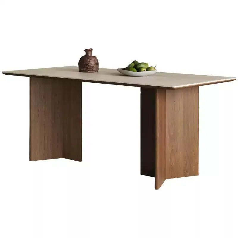 

Обеденные столы в стиле ретро для проживания в семье, прямоугольные простые вечерние современные обеденные столы, скандинавская деревянная мебель Tavola MHCZ