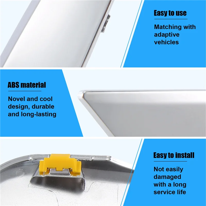 Superior-Car Side Vent Fender Air Outlet Chrome Strip Trim For BMW 5 Series G30 G31 2018-2023