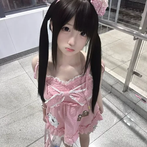 Imagen 2 del producto Kimotimo-Camisola con estampado De gato para Mujer, camisola De lunares, camiseta sin mangas con volantes y lazo japonés Y2k, Ropa Kawaii De verano para Mujer