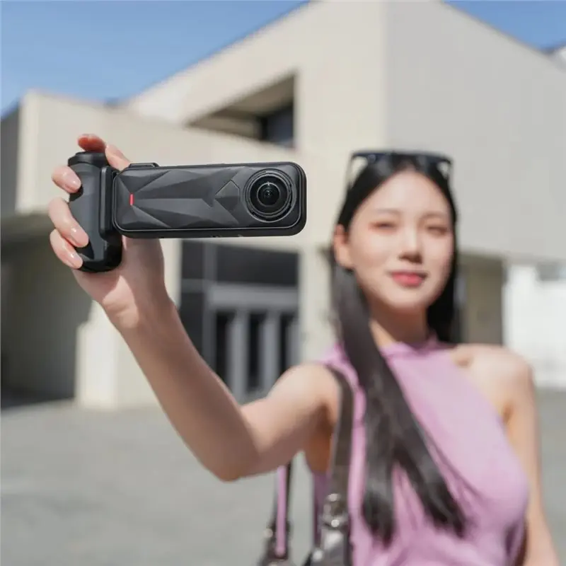 

AA84 For Insta 360 X 5 Compatible Photography Grip Independent Shooting Button Accessories