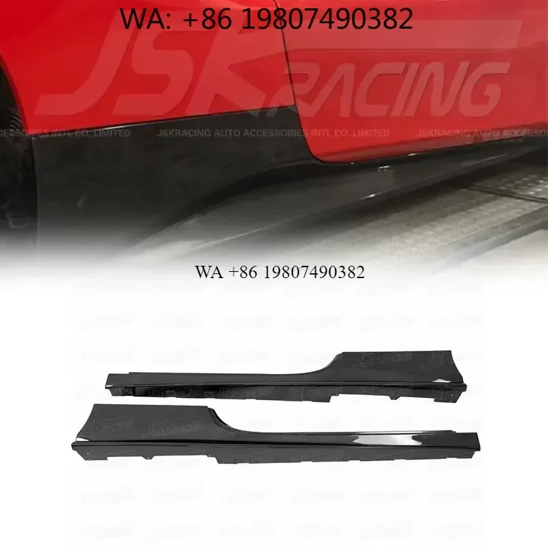 Wmwmnu for 488 GTB Spider Carbon Fiber Side Skirts 2015-2018 Jsk Style Plain Weave Body Kit Auto Accessories
