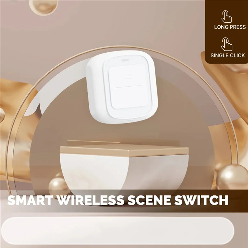 A99E-6X Tuya Wifi Button Scene Switch Wireless Smart Light Wall Switch Low Power Consumption No Wiring For One Tap To Run