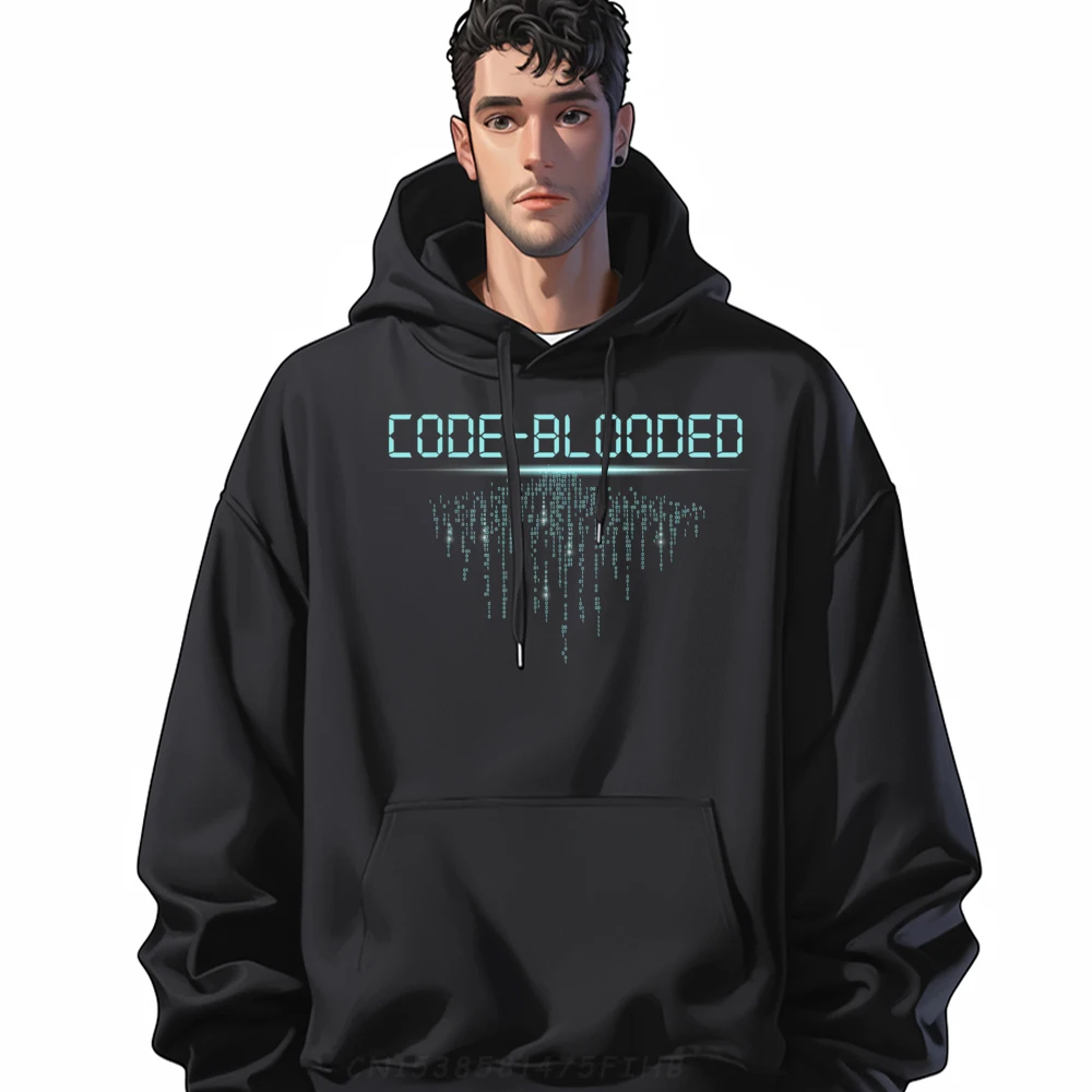 

Funny Code Blooded Computer Software Programmer Binary Tree Graphic Tees Camisetas De Hombre Hoodies for Men