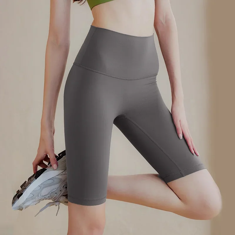 Women High Waist Yoga Shorts, Push Up 5 Point Sports Shorts, Summer Fitness Running Workout Shorts