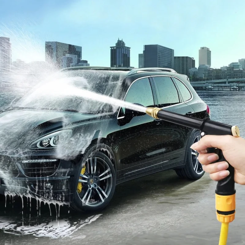 

Портативный водяной пистолет высокого давления для очистки автомойки, садовый поливочный шланг, насадка, спринклерный водяной пистолет для пены