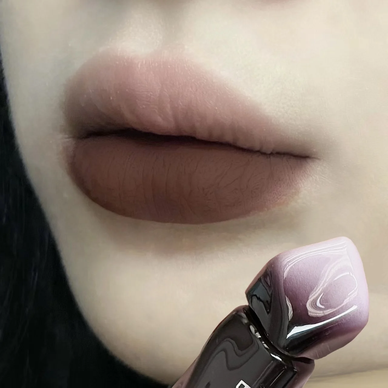 Punk Smoky Dark Brown Lip Gloss Matte Dark Red Brown Liquid Lipstick Nude Coffee Brown Lips Tint Mud Waterproof Velvet Lip Glaze