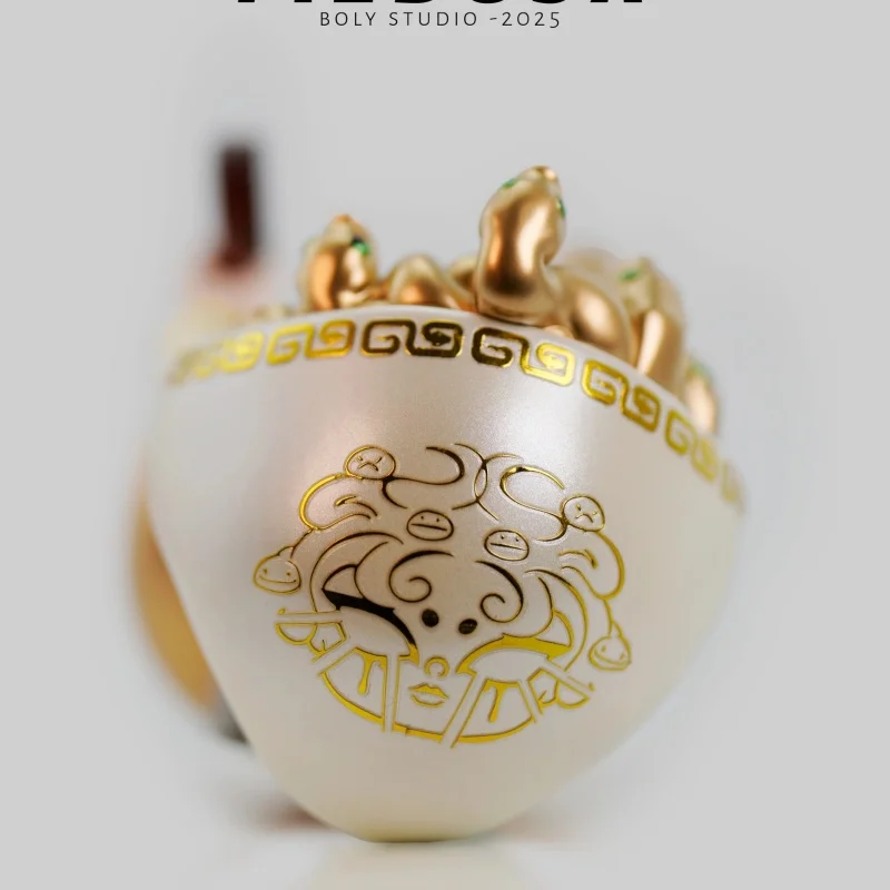 Original Bolyzhu-Medusa Sammlerfigur Snake Year Limited Geburtstagsgeschenk Plüschtier Film TV Stofftier Sammlerartikel