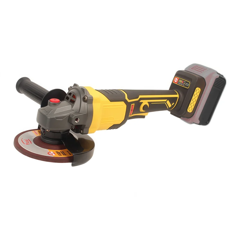 Brushless Cordless Angle Grinder 6 Variable Speed 4 Gear Mode 125mm for Dewalt 20V Batteries Bare Tool