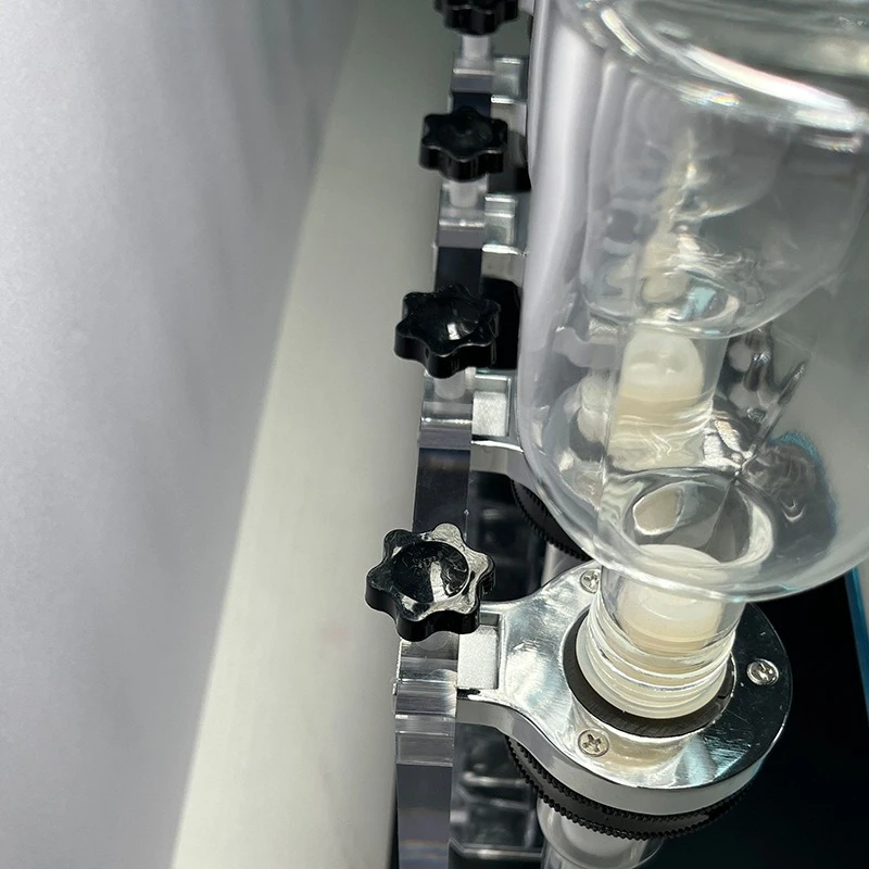 Perfume Bar 6 Pump Dispenser Clear Acrylic Display Holder Aroma Fragrance Kit