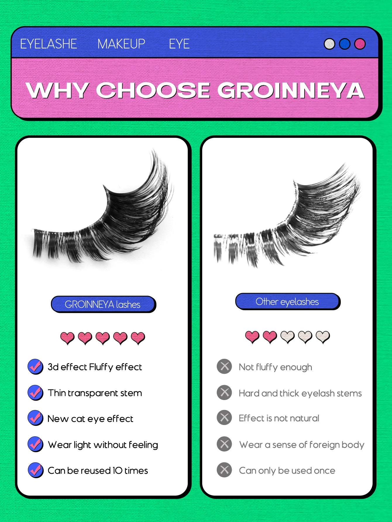 Veltrinay vison cílios olho de gato cílios volume raposa olho cílios postiços cílios naturais 3d d-curly volume cílios postiços maquiagem