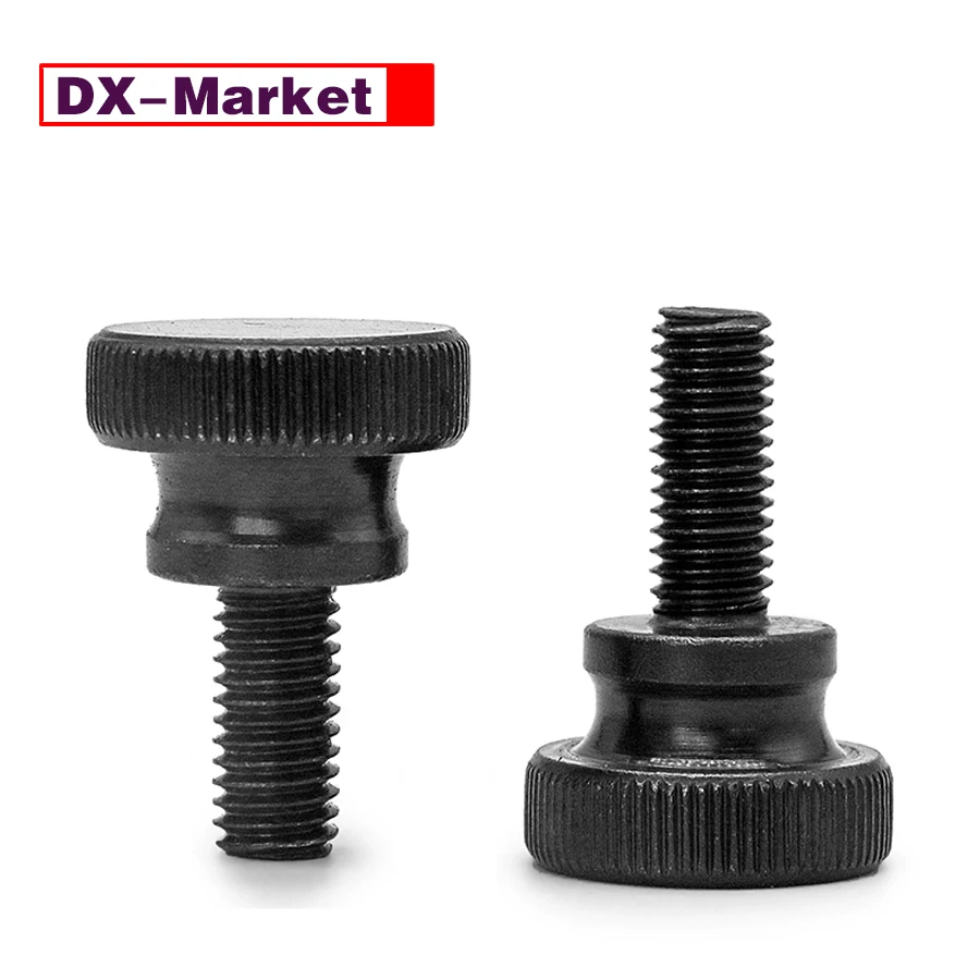 Болт с накаткой M3 с черной поверхностью, винт с накатанной головкой GB834, производитель китайских крепежных изделий, A043