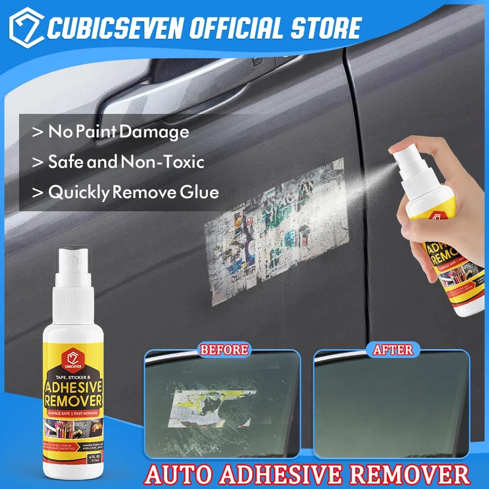 Cubicseven Multifunction Quick Adhesive Remover Strength Label Wall Sticker Glue Removal Car Glass Window Label Cleaner Spray