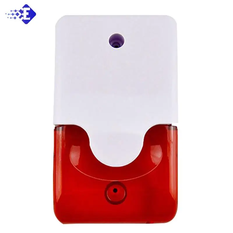 BT-103 Mini Strobe Siren Indicator Light Sound Alarm Lamp Waterproof Flashing Light Wired Red 12V Anti-theft Horn Flashing 115DB