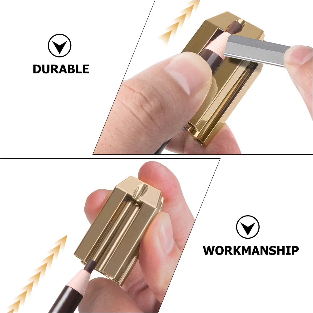 

MERRYHAPY Eyebrow Pencil Sharpener Portable Makeup Pencil Sharpening Tool Slot Sharpener for Precision Grooming