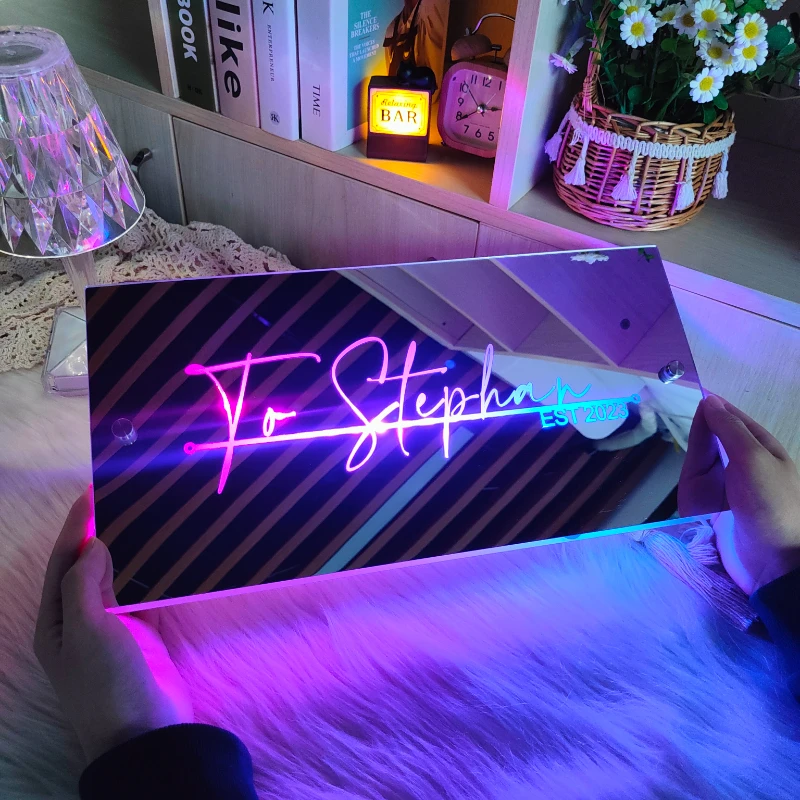 

Customized Color Mirror Light Decoration