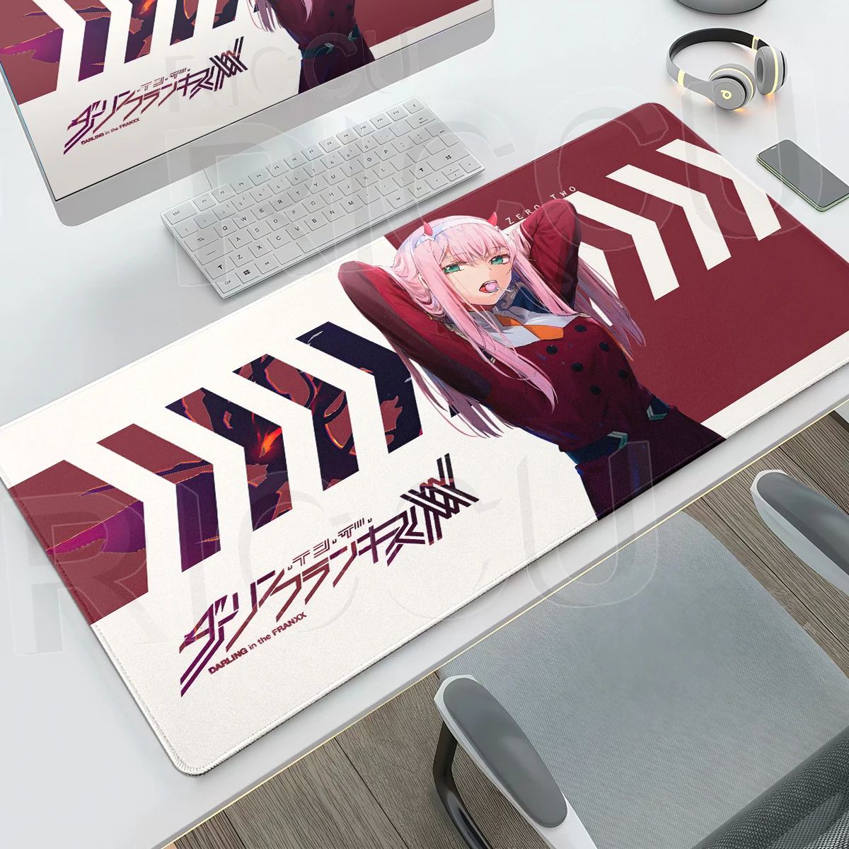 Anime Pink Mousepad Zero Two D - Gaming Accessories Pink 评论和价格