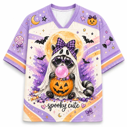 2026 Hot Selling Retro Funny Bright Pumpkin Print Halloween Fashion Jersey for Adults and Children Plus Size Sports Gift T-shirt